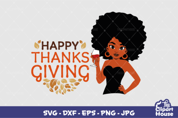 Celebrate Thanksgiving with Happy Thanksgiving Woman 4