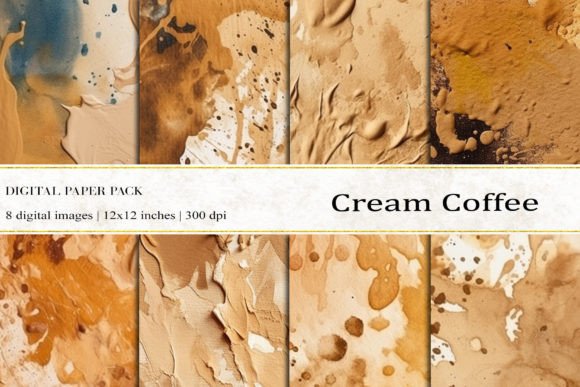 Cream Coffee Digital Papers: The Warmth of Comfort in Your Next Creative Project
