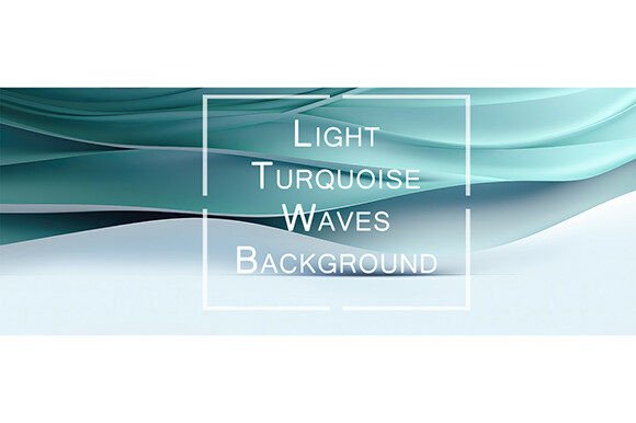 Elevating Digital and Print Projects with Light Turquoise Waves Background