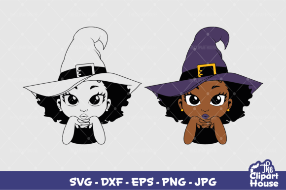Halloween Witch Girl: Spooky Cricut & Silhouette Design