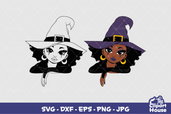 Halloween Witch Woman Lean Design for Cricut & Silhouette