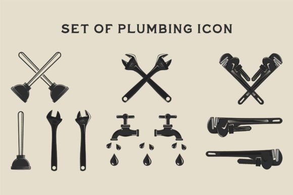 Revitalizing Brand Identity with the Set of Isolated Plumbing Icon Vector Collection