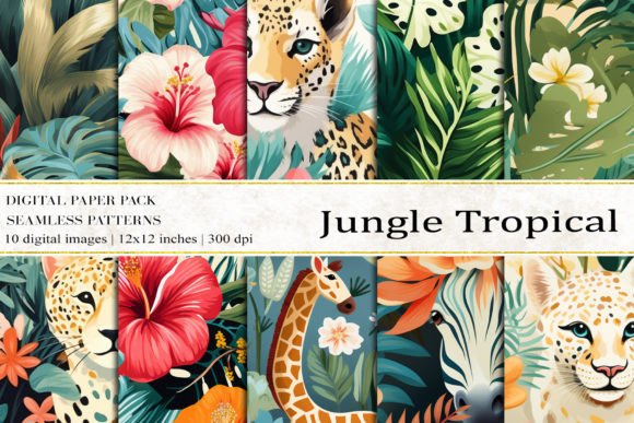 Transforming Creative Workflows with Jungle Tropical Digital Papers and Seamless Patterns