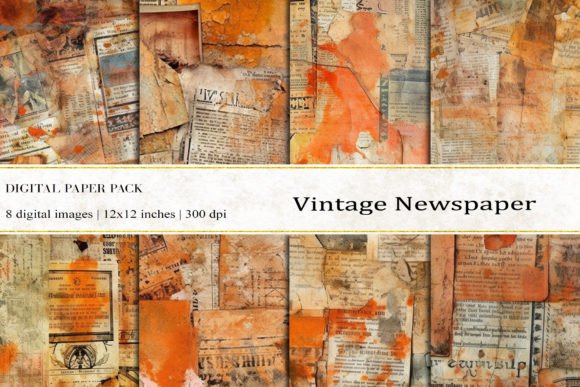 Vintage Newspaper Digital Papers